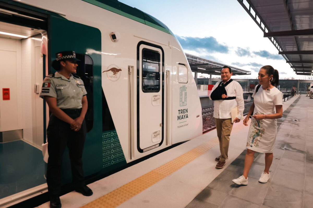 LISTO EL ULTIMO TRAMO DEL TREN MAYA, SHEINBAUM AUNUNCIA SU VISITA