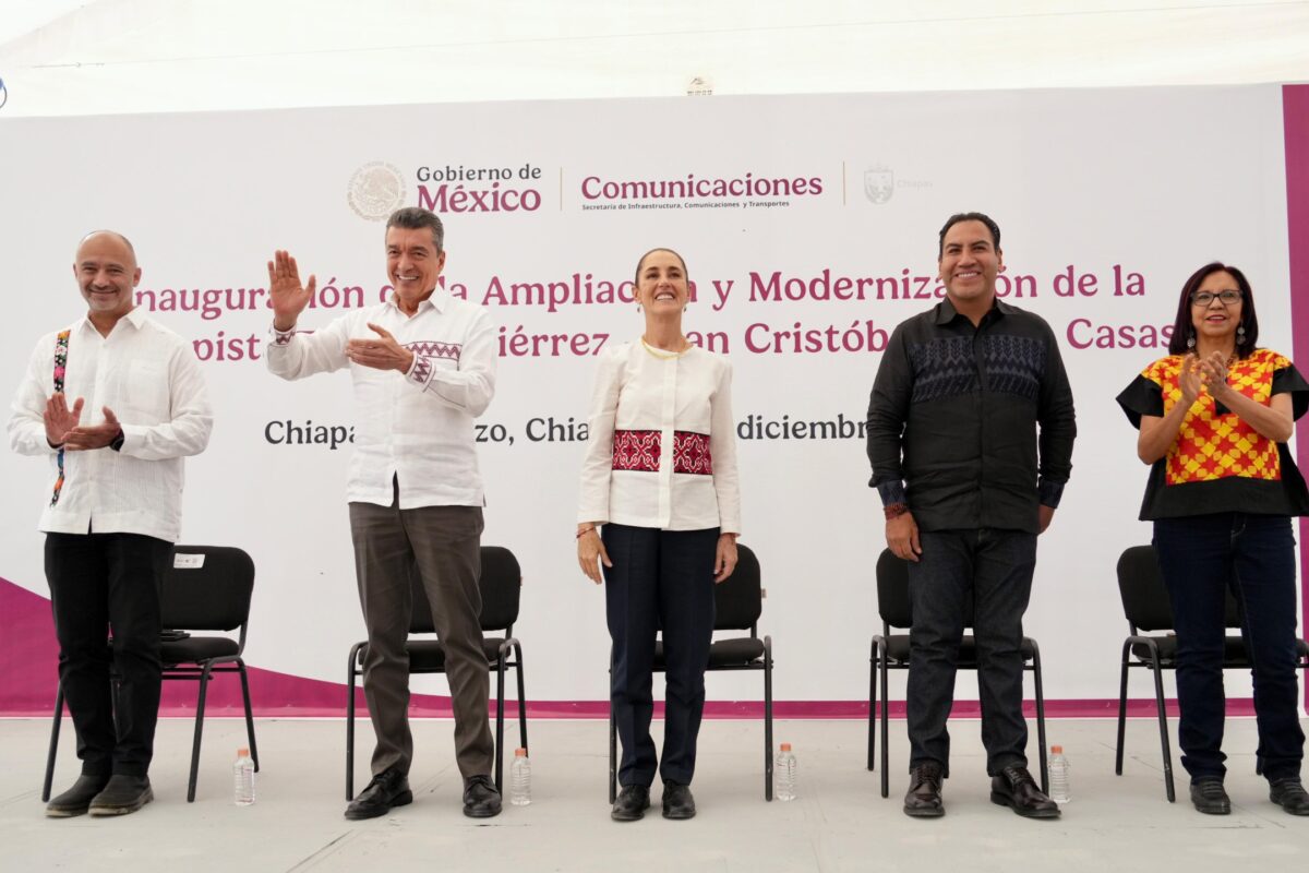 SHEINBAUM INAUGURA AMPLIACIÓN AUTOPISTA TUXTLA – SAN CRISTÓBAL